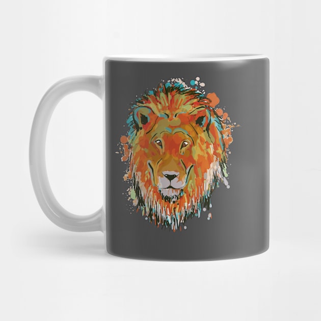 African Savannah Lion - Cool Hand Drawn Lion Apparel for Safari Lovers by teemaniac